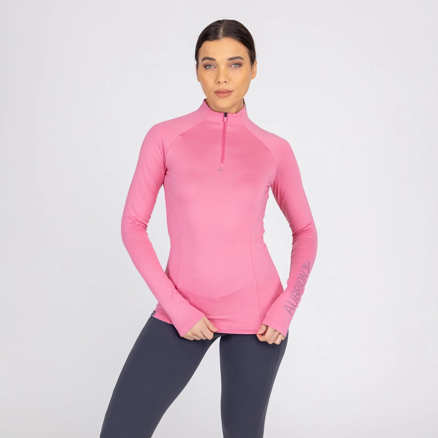 Shires Aubrion React Winter Base Layer - Thermal Performance Equestrian Riding Top for Cold Weather - Multiple Sizes
