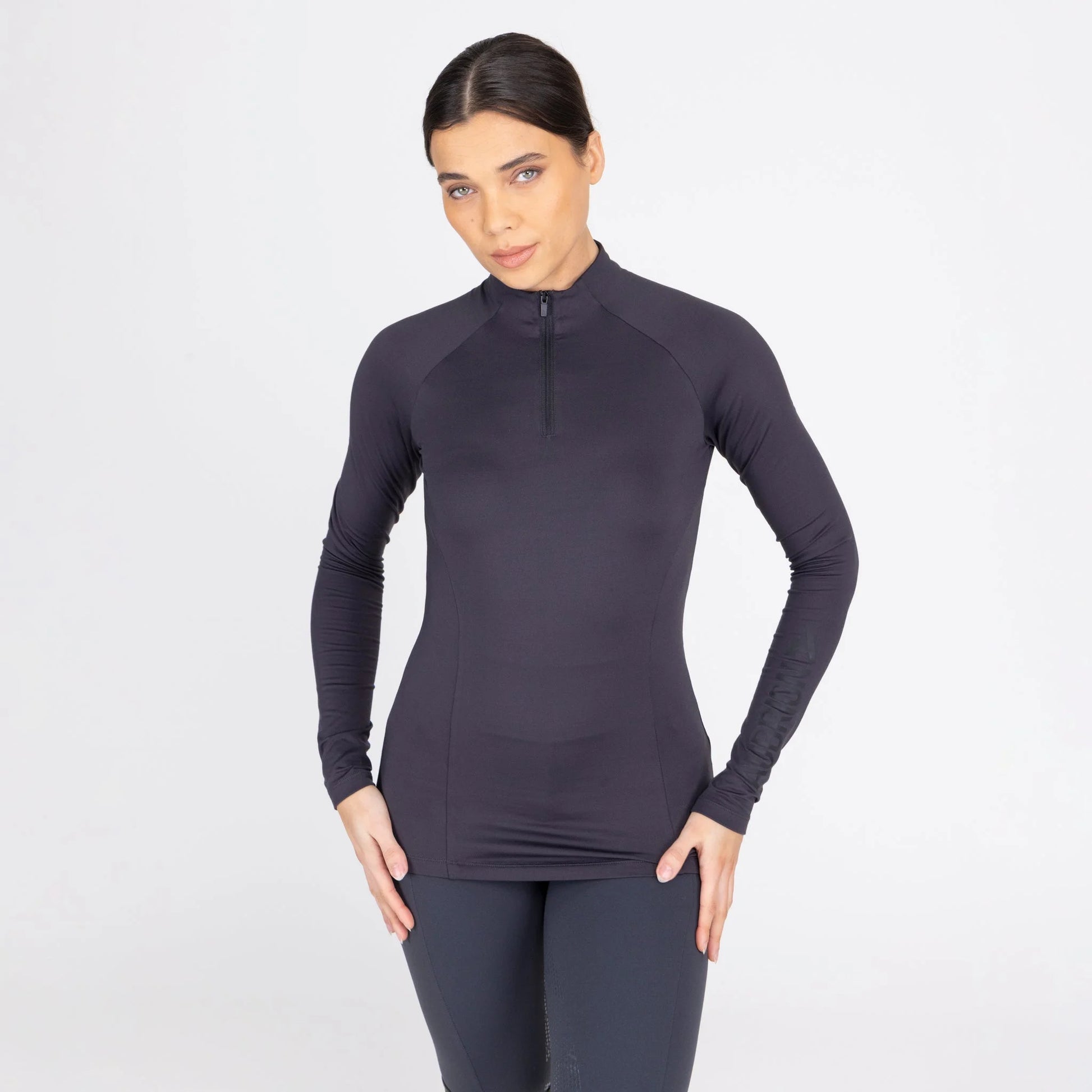 Shires Aubrion React Winter Base Layer - Thermal Performance Equestrian Riding Top for Cold Weather - Multiple Sizes
