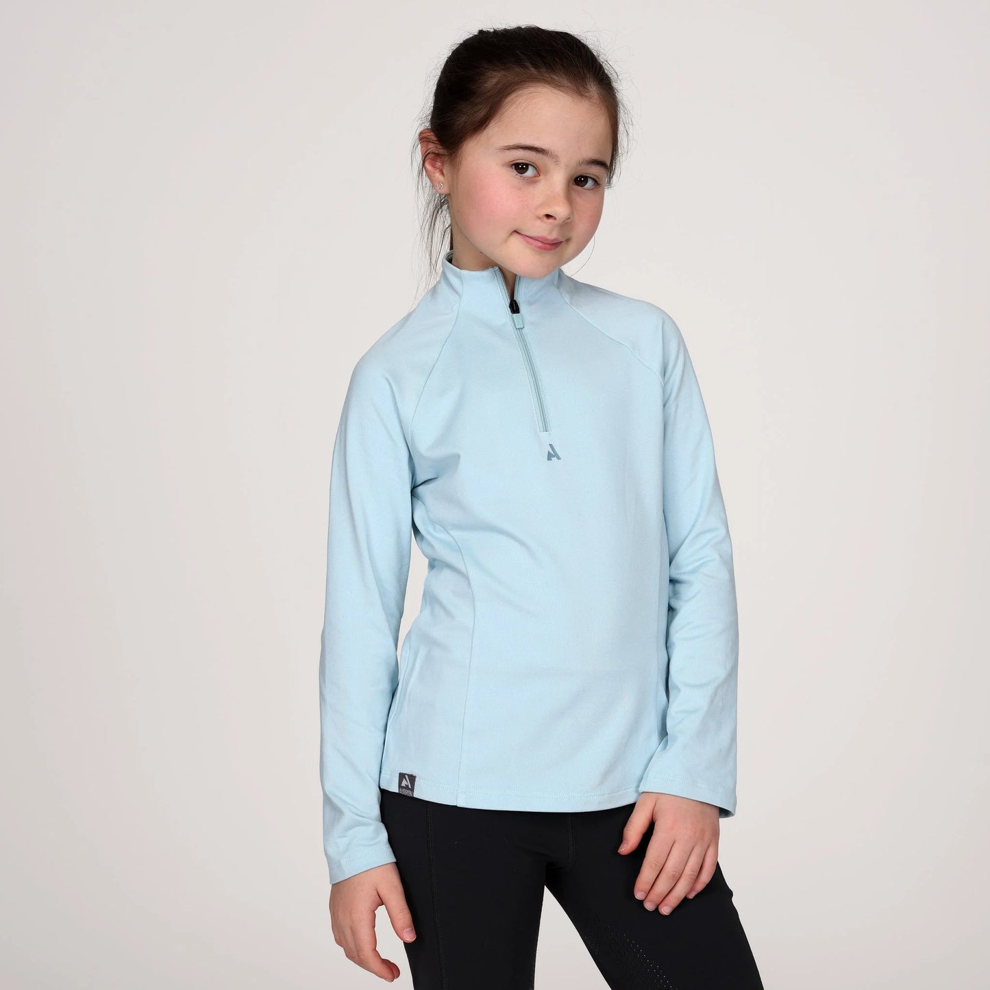 Shires Aubrion React Young Rider Winter Base Layer - Thermal Equestrian Riding Top
