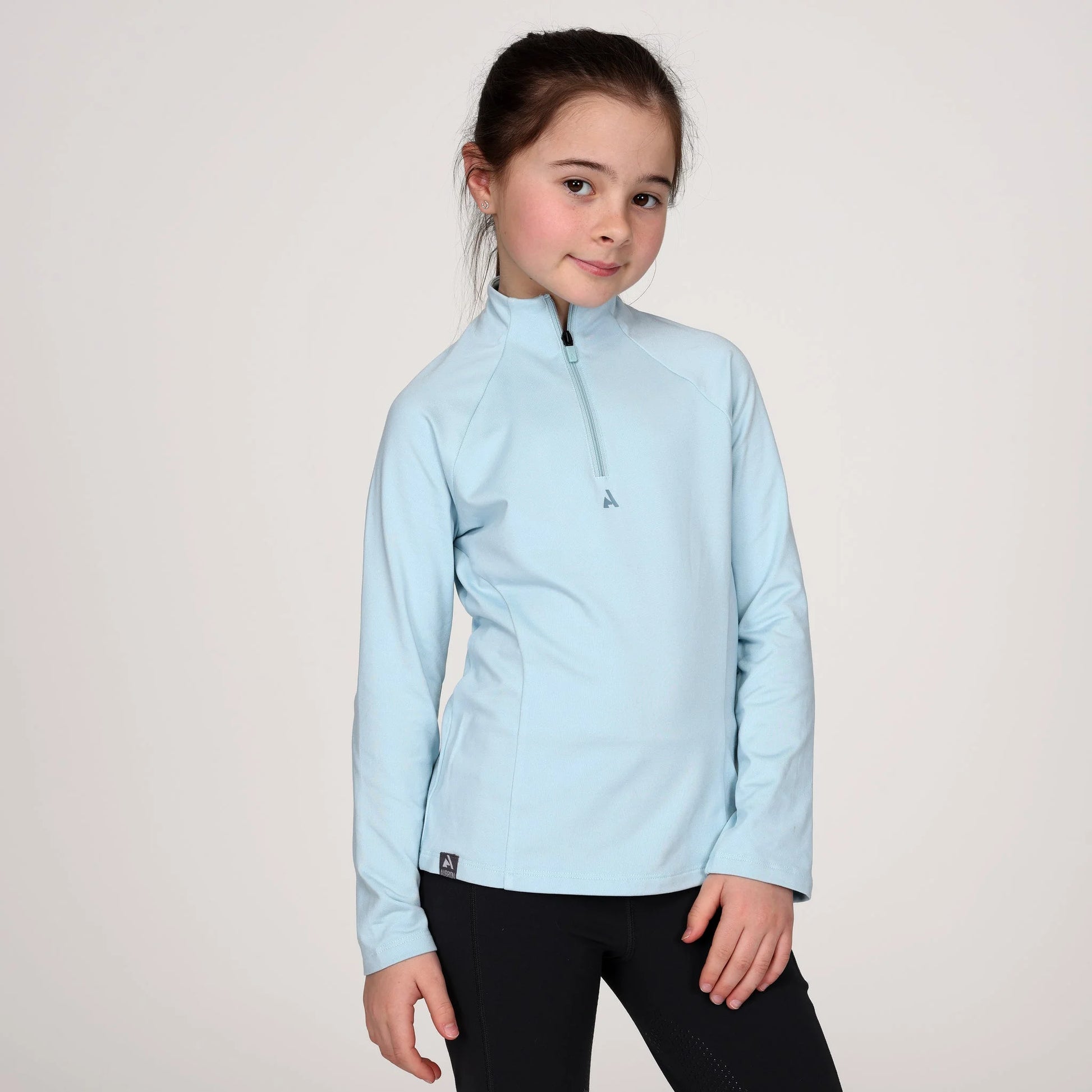 Shires Aubrion React Young Rider Winter Base Layer - Thermal Equestrian Riding Top