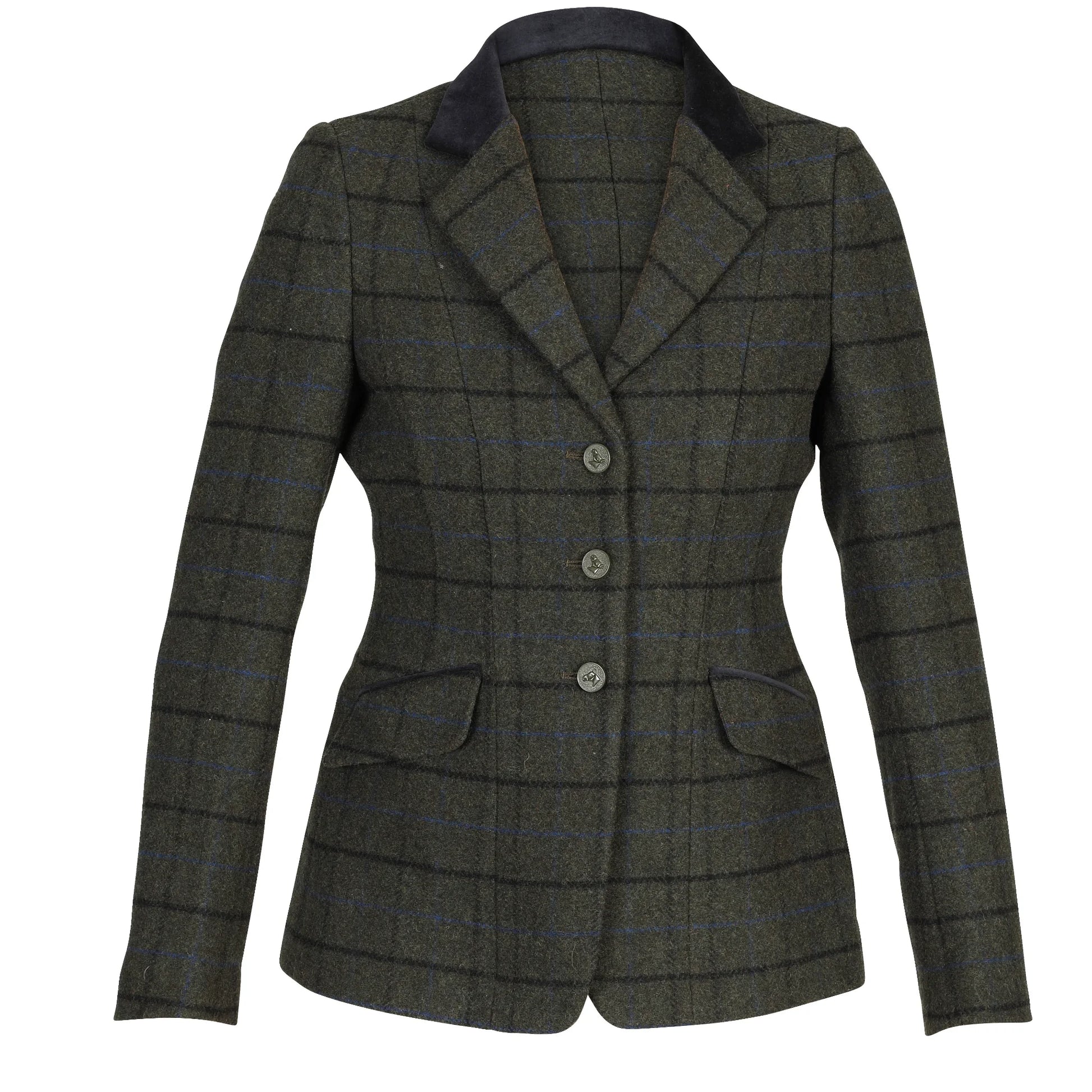 Shires Aubrion Saratoga Jacket - Premium Equestrian Show Riding Apparel 9785DRKGRNCK34