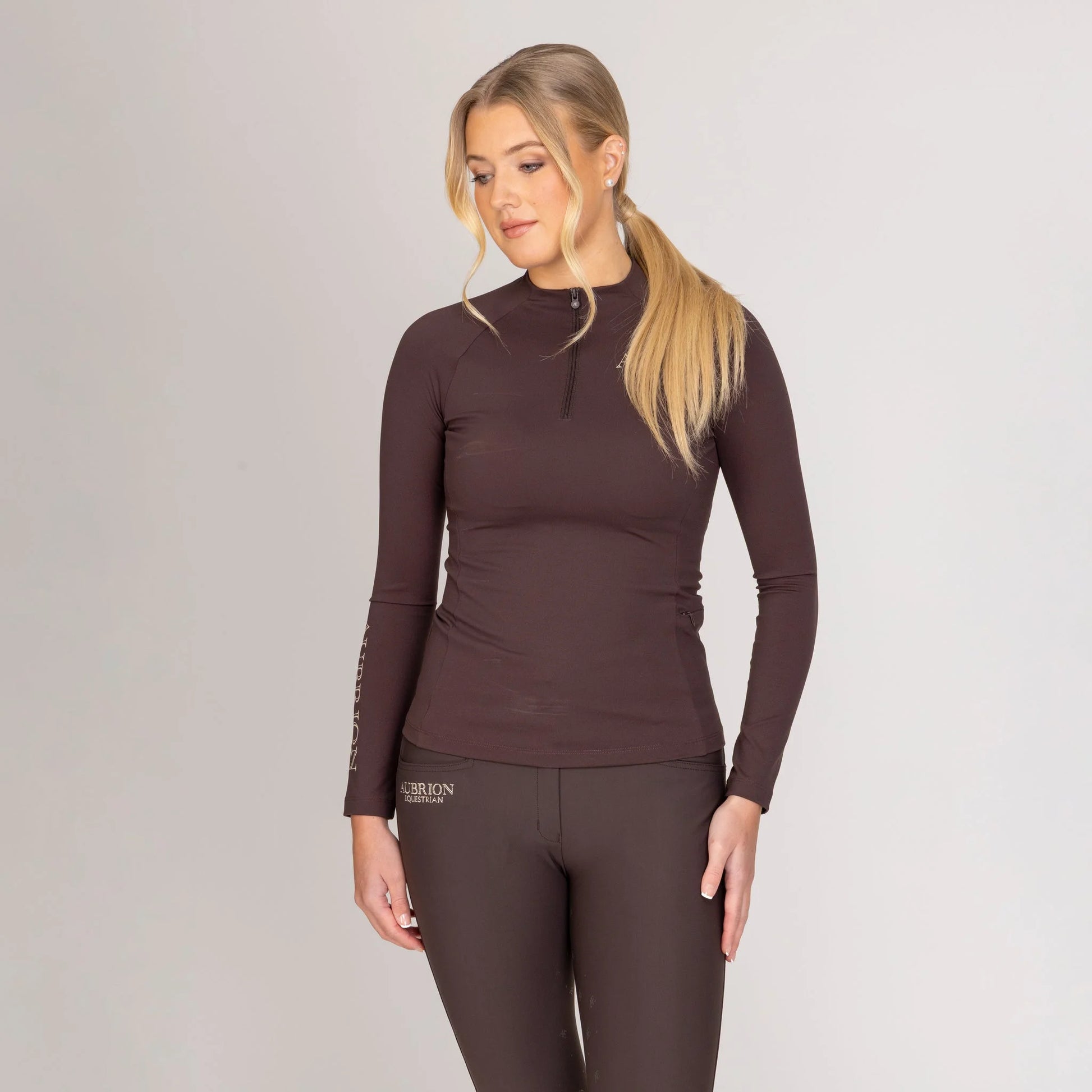 Shires Aubrion Winter Long Sleeve Equestrian Riding Base Layer - Multiple Sizes