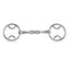 Shires Beval Bit with French Link Mouthpiece - Stainless Steel Training Bit - Multiple Sizes