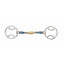 Shires Blue Sweet Iron Bevel Bit with Roller Link - Equestrian Horse Bit - Multiple Sizes