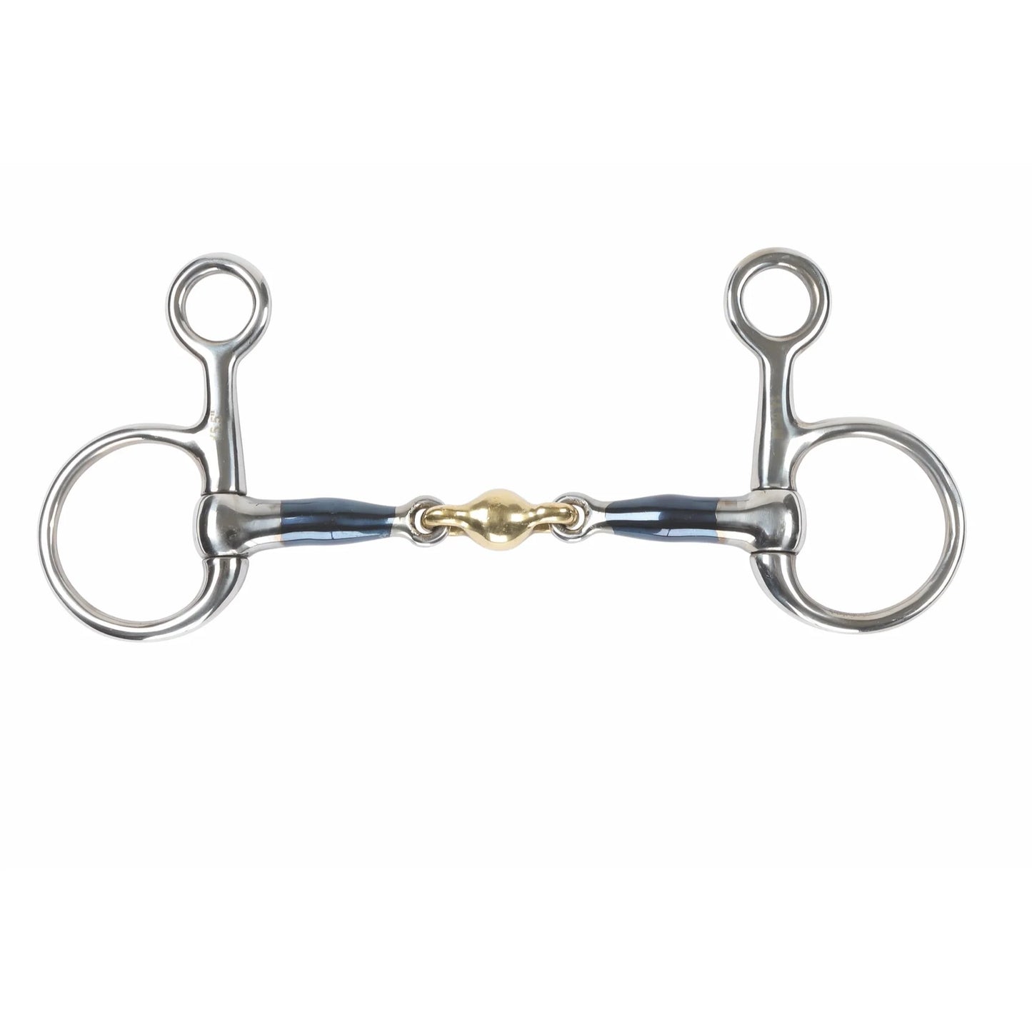 Shires Blue Sweet Iron Hanging Cheek Baucher Bit with Lozenge - Multiple Sizes