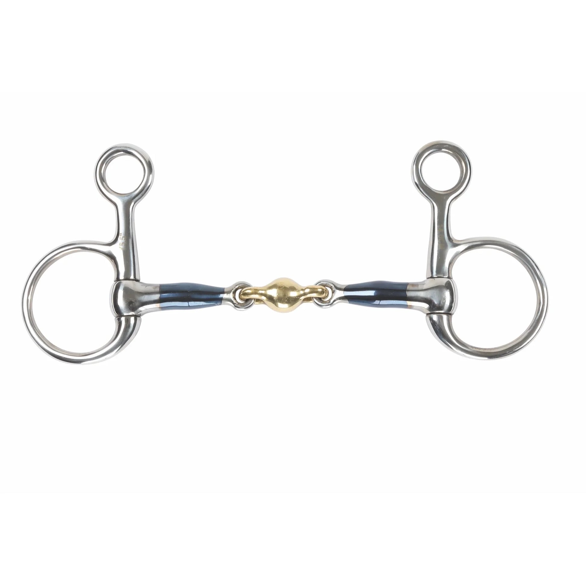 Shires Blue Sweet Iron Hanging Cheek Baucher Bit with Lozenge - Multiple Sizes
