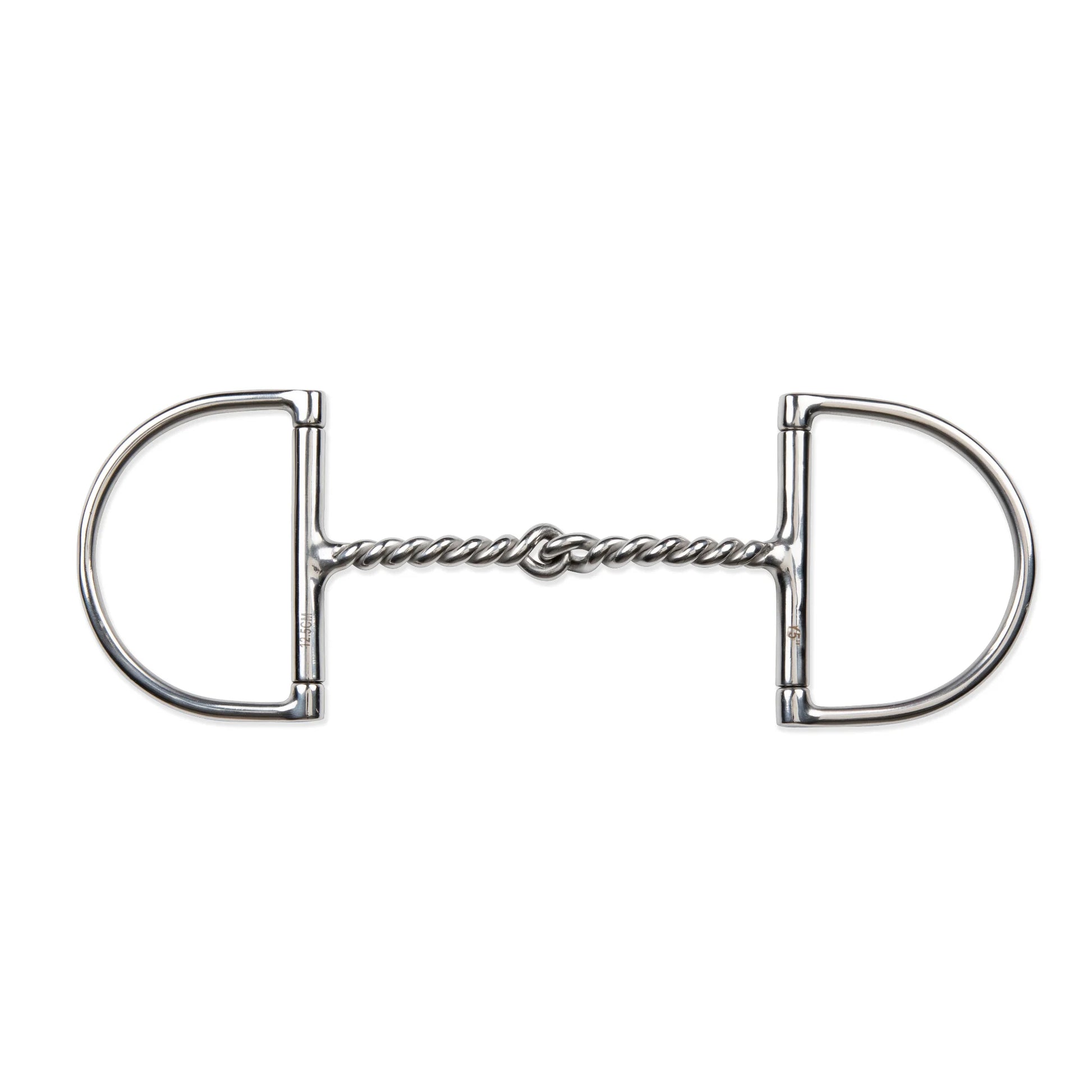 Shires Curved Hunter Dee Bit with Twisted Wire Mouthpiece - Stainless Steel - Multiple Sizes