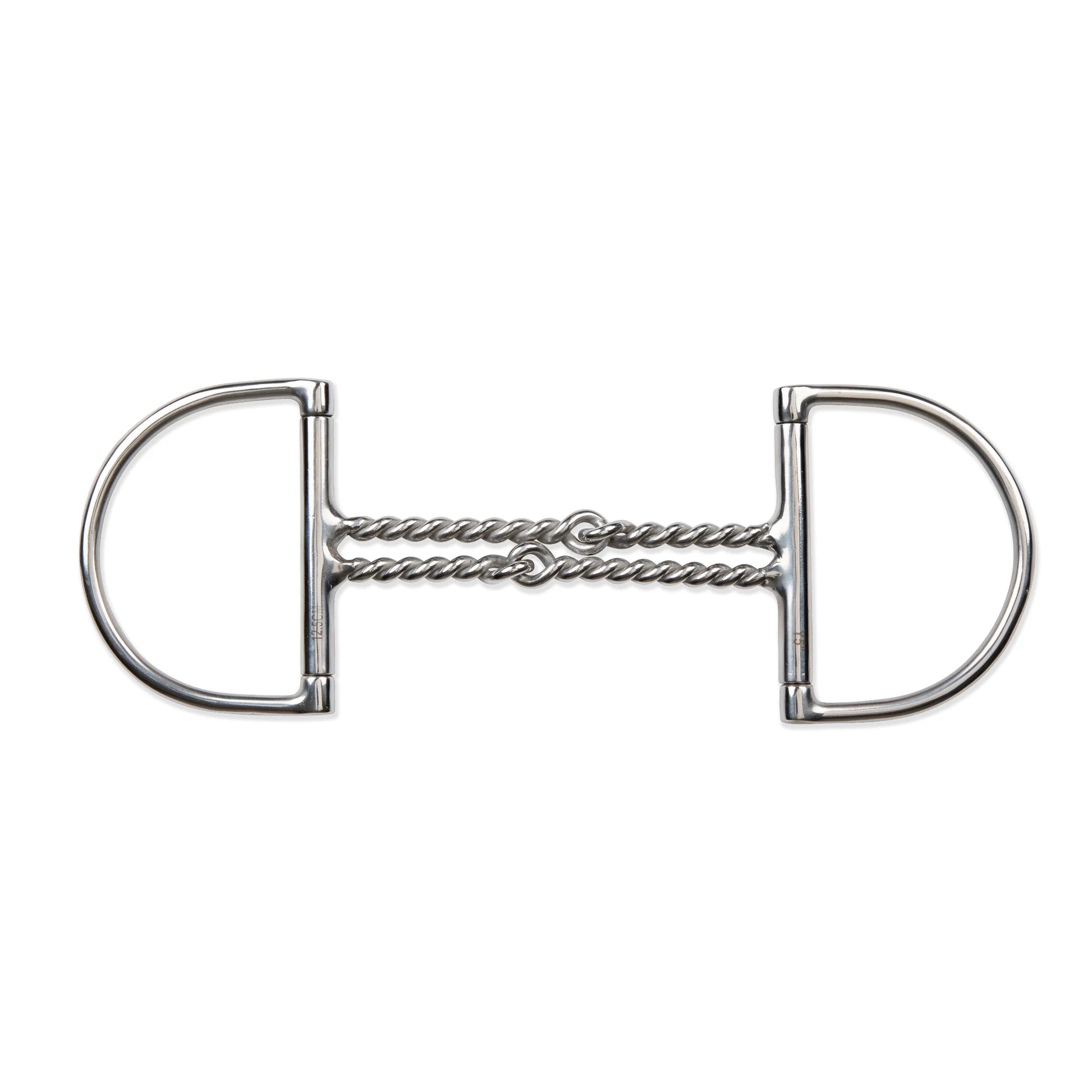 Shires Curved Hunter Dee Double Twisted Wire Stainless Steel Horse Bit - Multiple Sizes