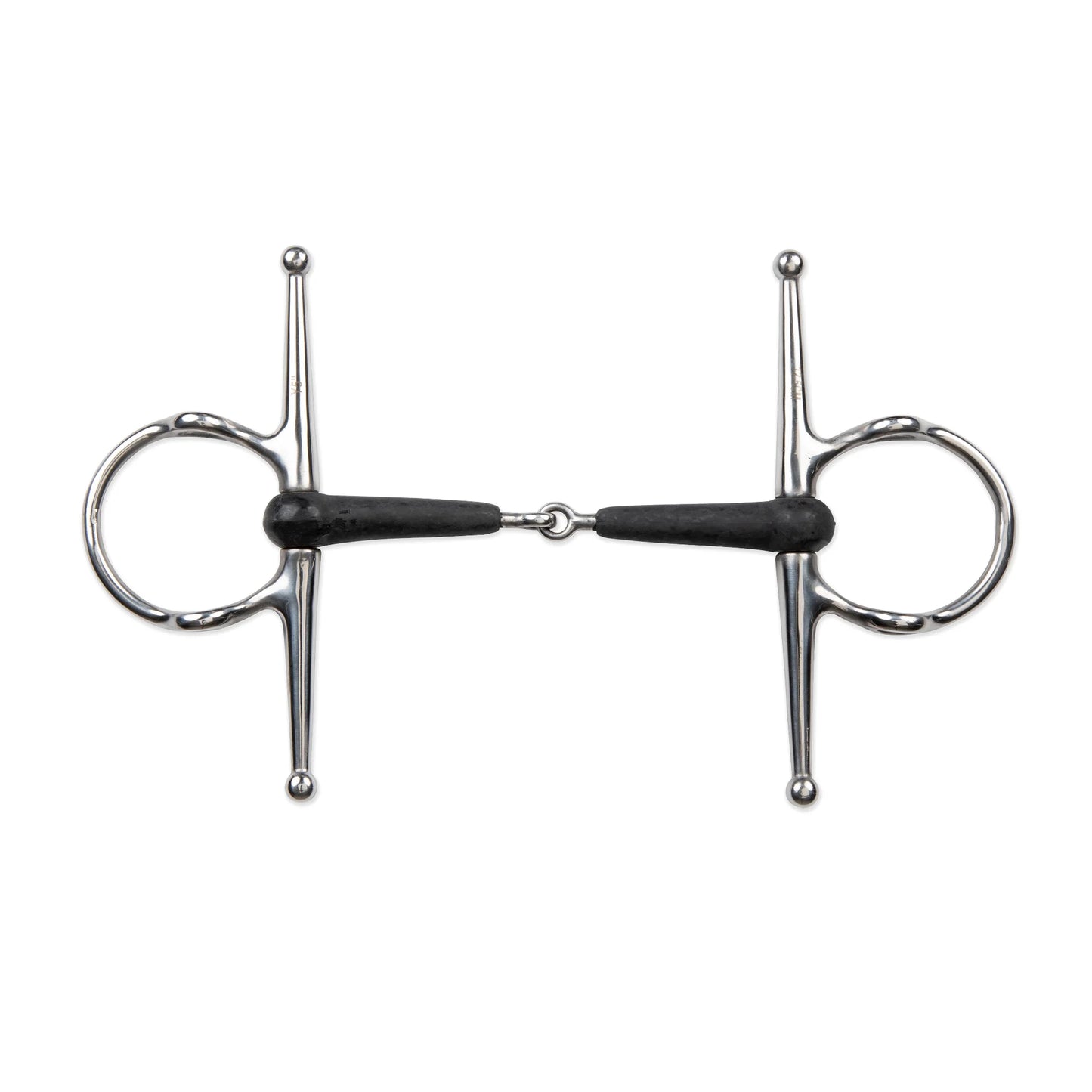 Shires Equikind+ Full Cheek Gag Bit - Stainless Steel & Gentle Synthetic Mouthpiece 800265.5