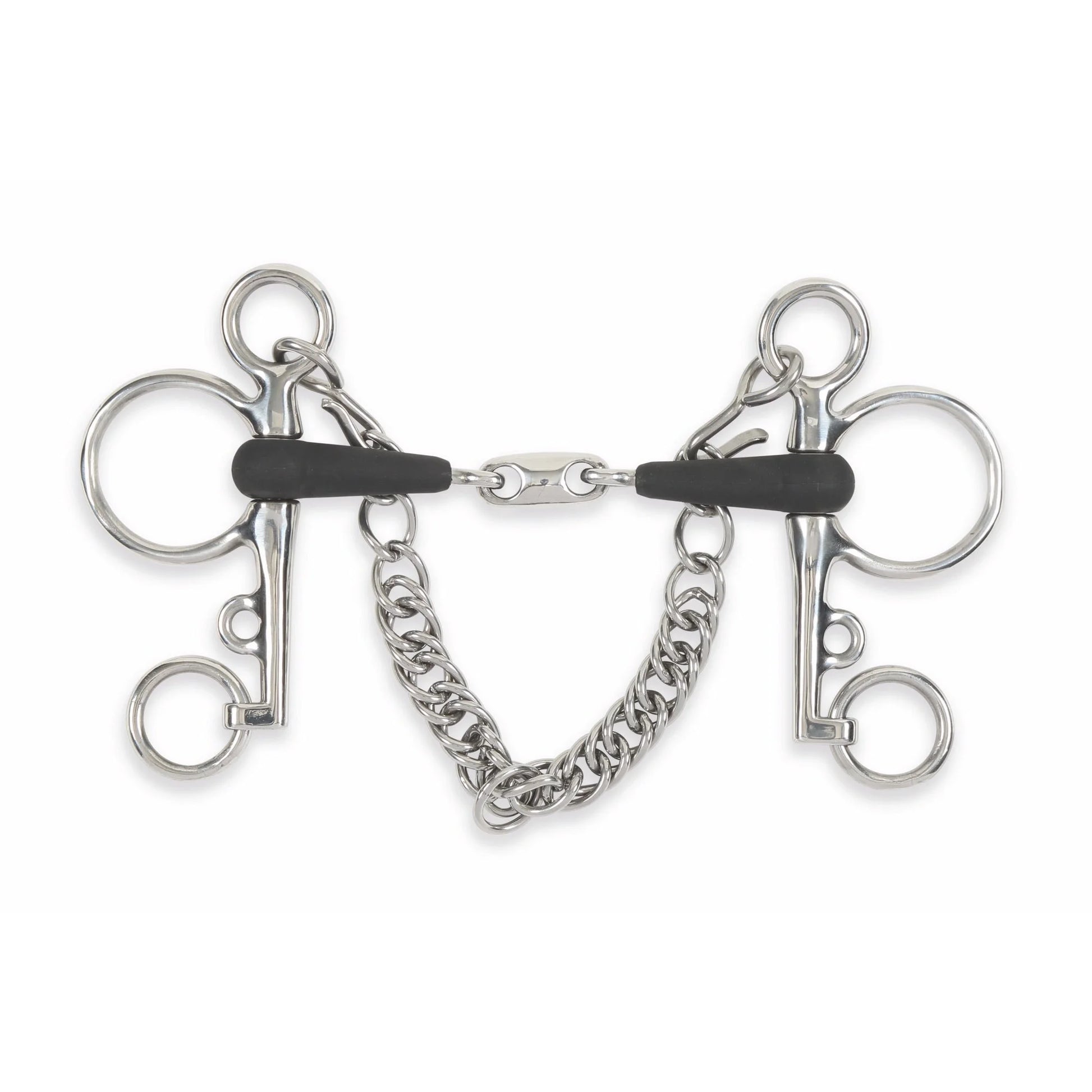 Shires Equikind+ Peanut Link Pelham Horse Bit - Synthetic Apple Scented Mouthpiece