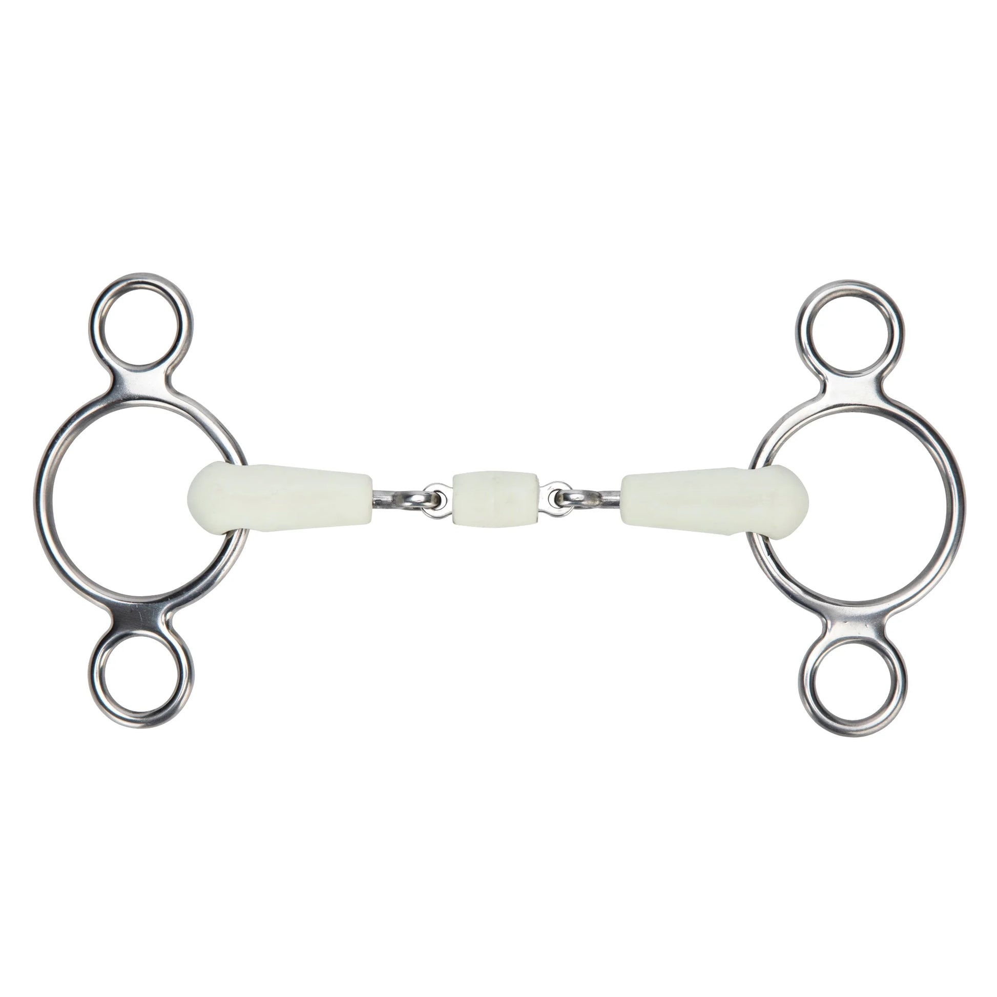 Shires Equikind Softie 2 Ring Gag Horse Bit - Gentle Peanut Link Mouthpiece