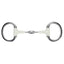 Shires Equikind Softie Flat Ring Eggbutt Peanut Link Horse Bit - Gentle Synthetic Mouthpiece