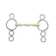 Shires Equikind Three Ring Double Joint Roller Horse Bit - Stainless Steel - Multiple Sizes 800635.5