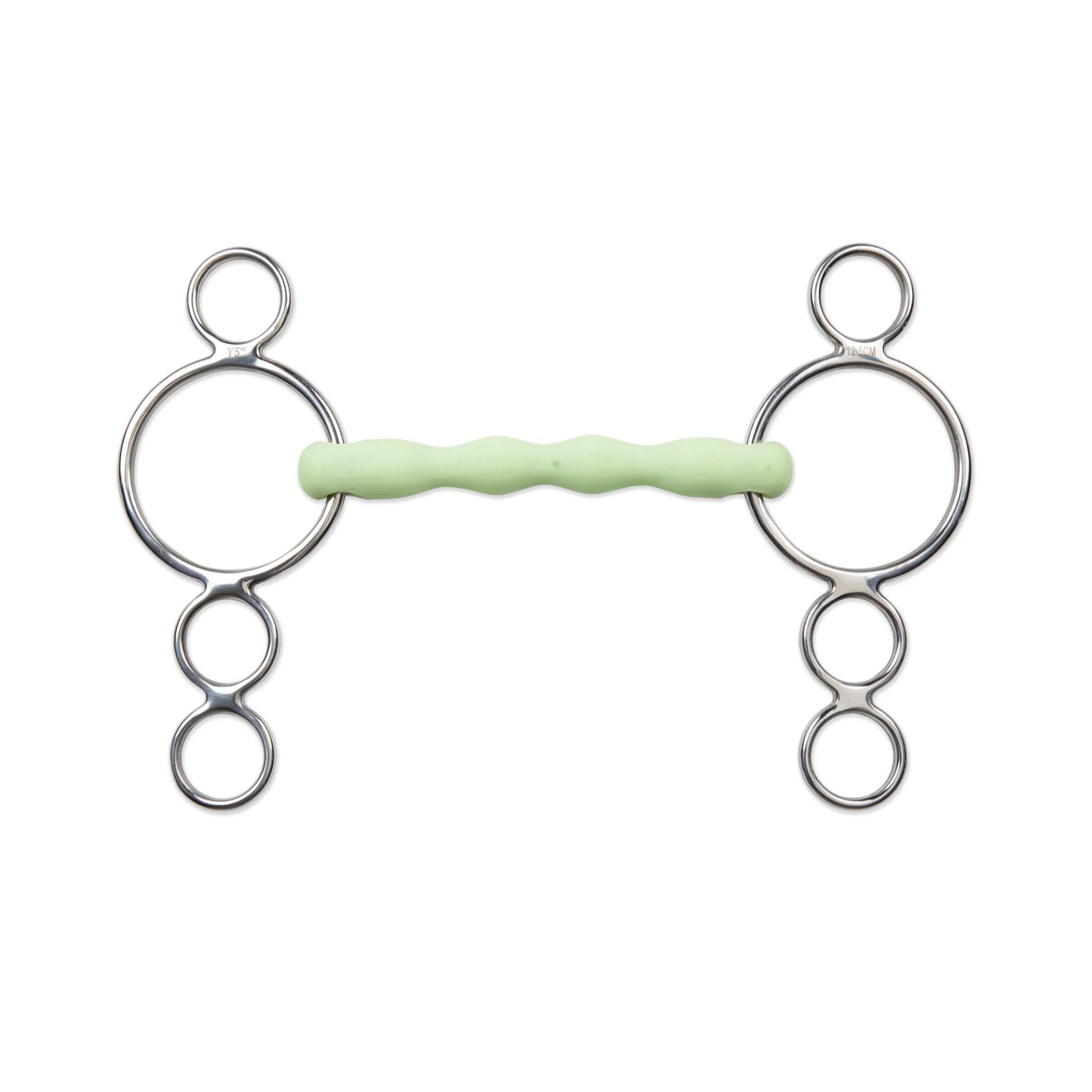 Shires Equikind Three Ring Flexible Gag Bit - Stainless Steel - Multiple Sizes
