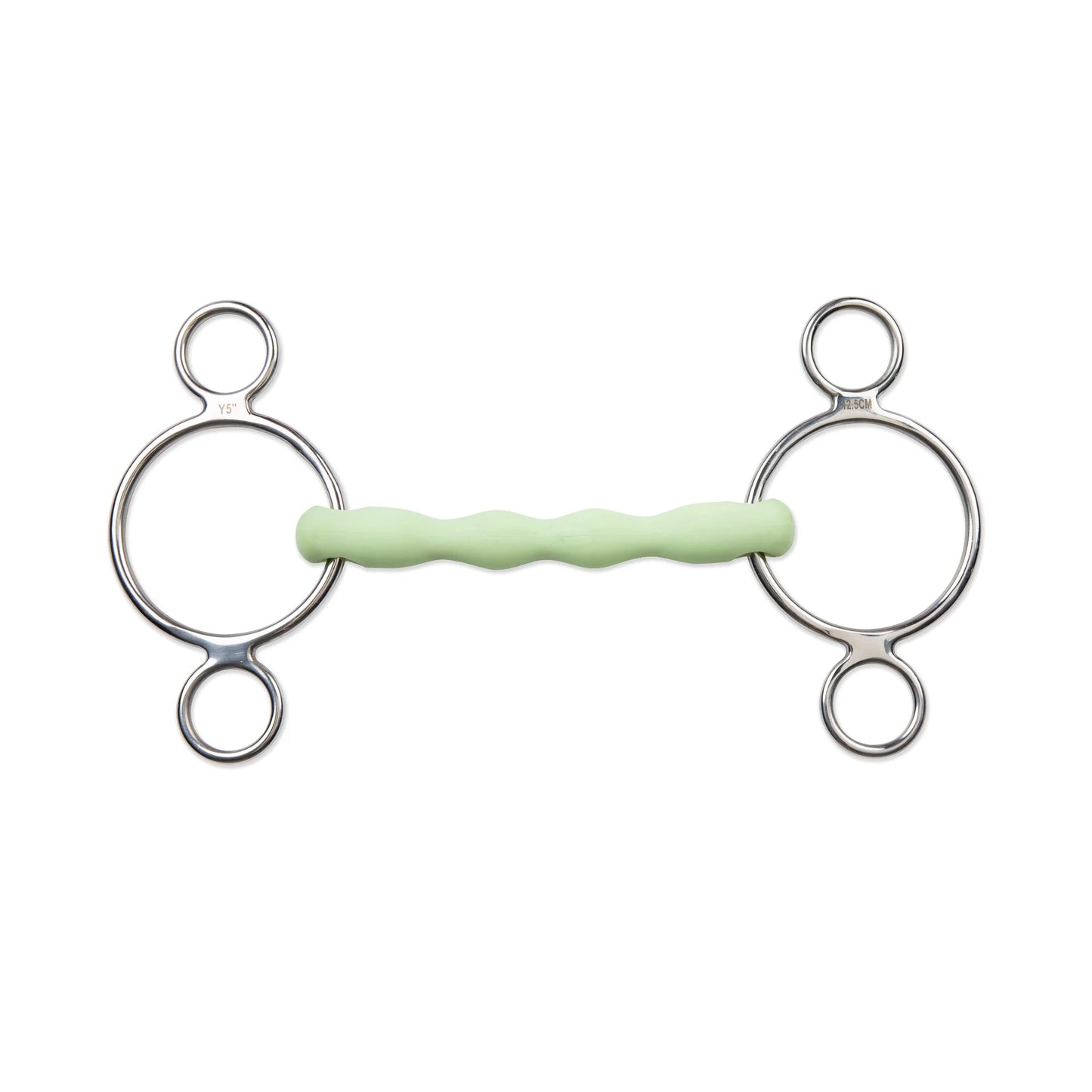 Shires Equikind Two Ring Flexible Gag Bit - Stainless Steel - Multiple Sizes