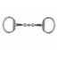 Shires Flat Eggbutt Snaffle Horse Bit with Lozenge Mouthpiece - Blue Sweet Iron