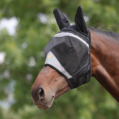 Shires FlyGuard Pro Fine Mesh Horse Fly Mask - UV Protection - Multiple Sizes
