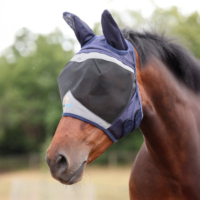 Shires FlyGuard Pro Fine Mesh Horse Fly Mask - UV Protection - Multiple Sizes