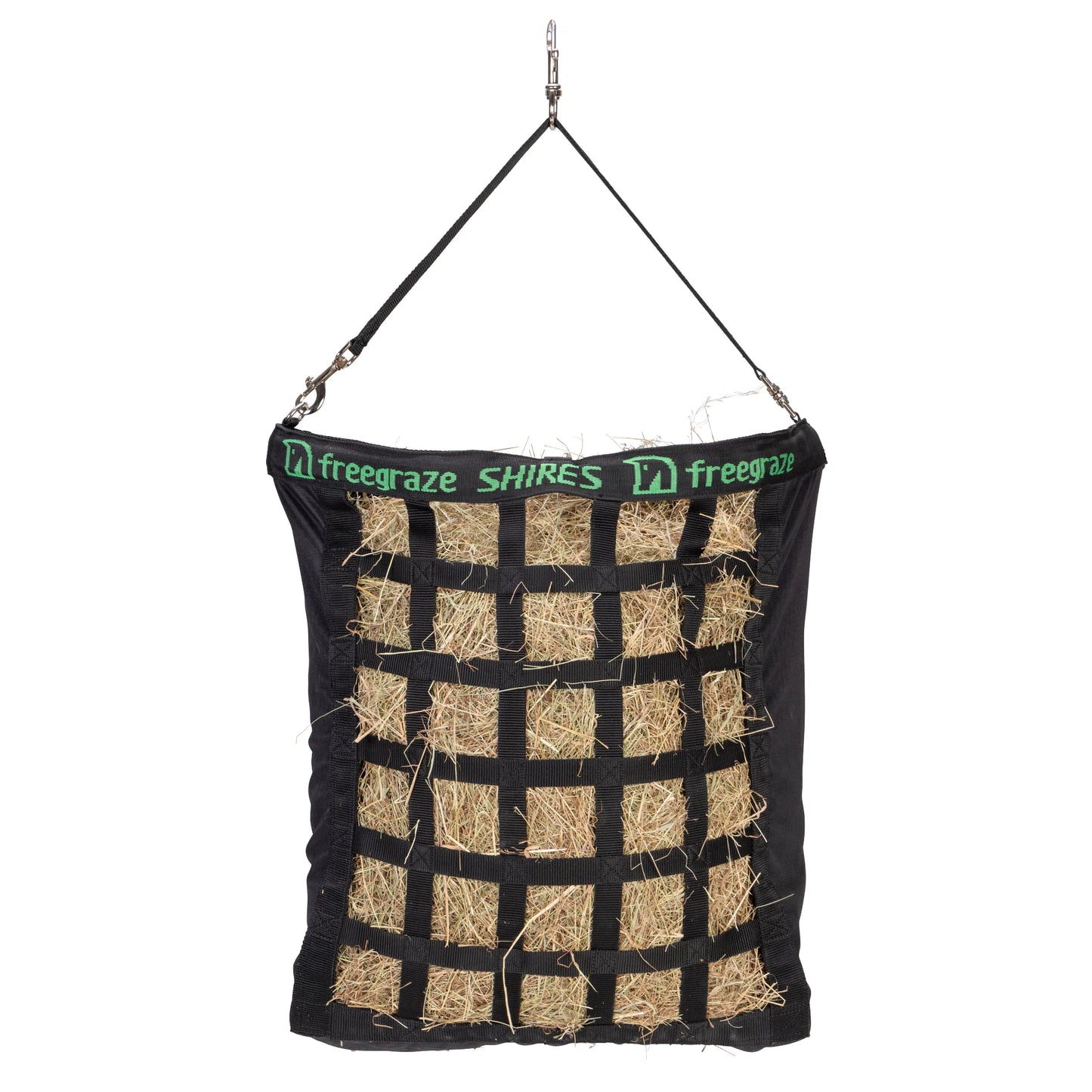 Shires Freegraze Deluxe Web Front Hay Bag - Small, Black - Slow Feed Horse Feeder