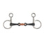 Shires Hanging Cheek Black Sweet Iron Snaffle Horse Bit - Multiple Sizes