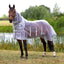Shires Highlander Fine Mesh Horse Fly Sheet with Detachable Neck Set - White/Sage - Multiple Sizes