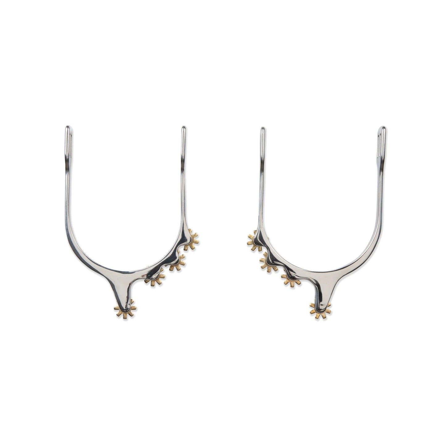 Shires Humane Rowel Spurs - Durable Stainless Steel Riding Spurs - One Size