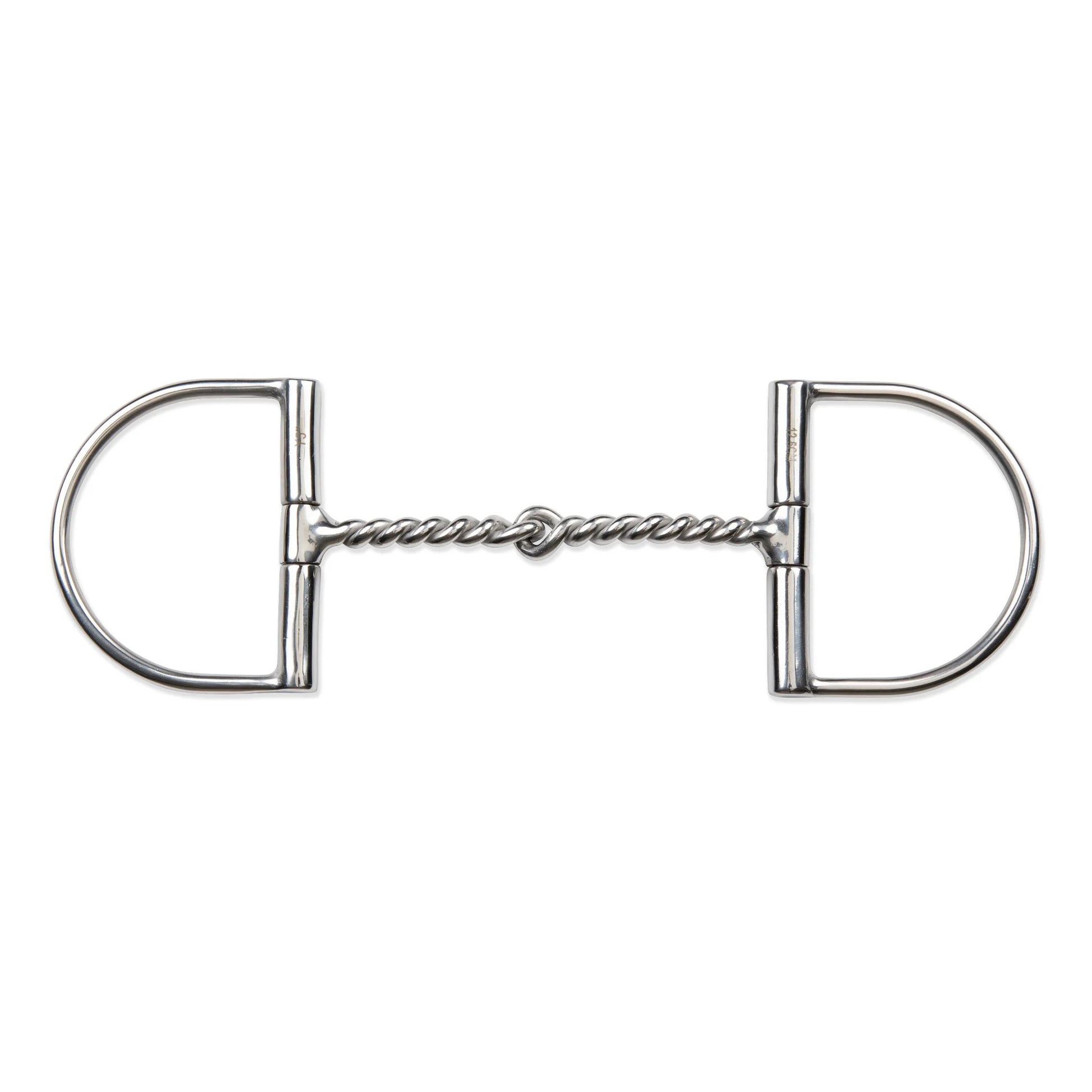 Shires Hunter Dee Bit with Twisted Wire Mouthpiece - Stainless Steel - Multiple Sizes 800375