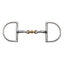 Shires Hunter Dee Horse Bit with Brass Peanut Mouthpiece - Stainless Steel