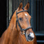 Shires Lusso Ergonomic Flash Bridle - Premium Leather Padded Horse Bridle - Multiple Sizes