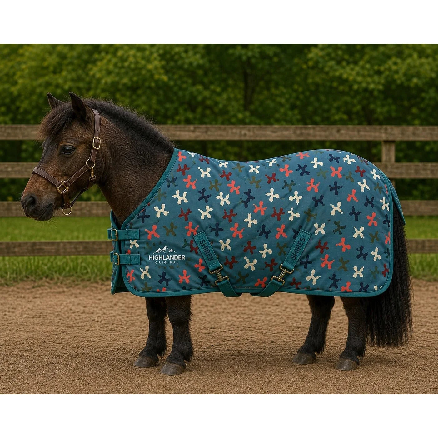Shires Mini Highlander Turnout Rug - Durable Waterproof Miniature Horse Blanket - Multiple Sizes