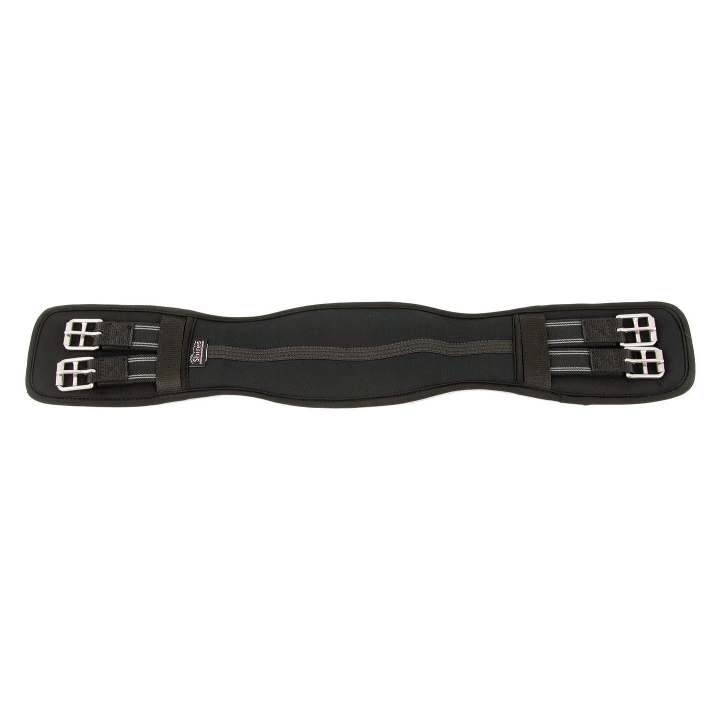 Shires Neoprene Dressage Girth - Durable Black Neoprene Horse Girth - Multiple Sizes