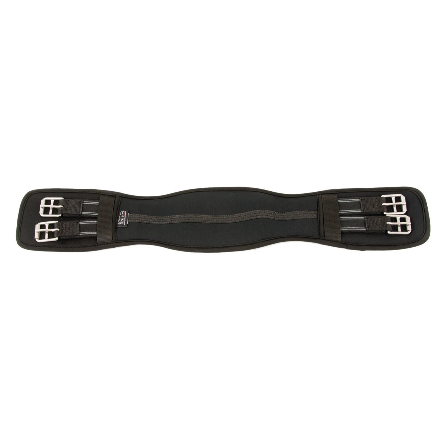 Shires Neoprene Dressage Girth - Durable Black Neoprene Horse Girth - Multiple Sizes
