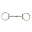 Shires Offset Copper Mouth D-Ring Snaffle Bit - Stainless Steel - Multiple Sizes