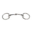 Shires Standard Curved Mouth Eggbutt Snaffle Bit - Stainless Steel - Multiple Sizes