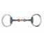 Shires Sweet Iron Lozenge Flat Ring Eggbutt Snaffle Bit - Sweet Iron Mouthpiece - Multiple Sizes