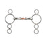 Shires Three Ring Gag Horse Bit with Copper Lozenge - Stainless Steel - Multiple Sizes