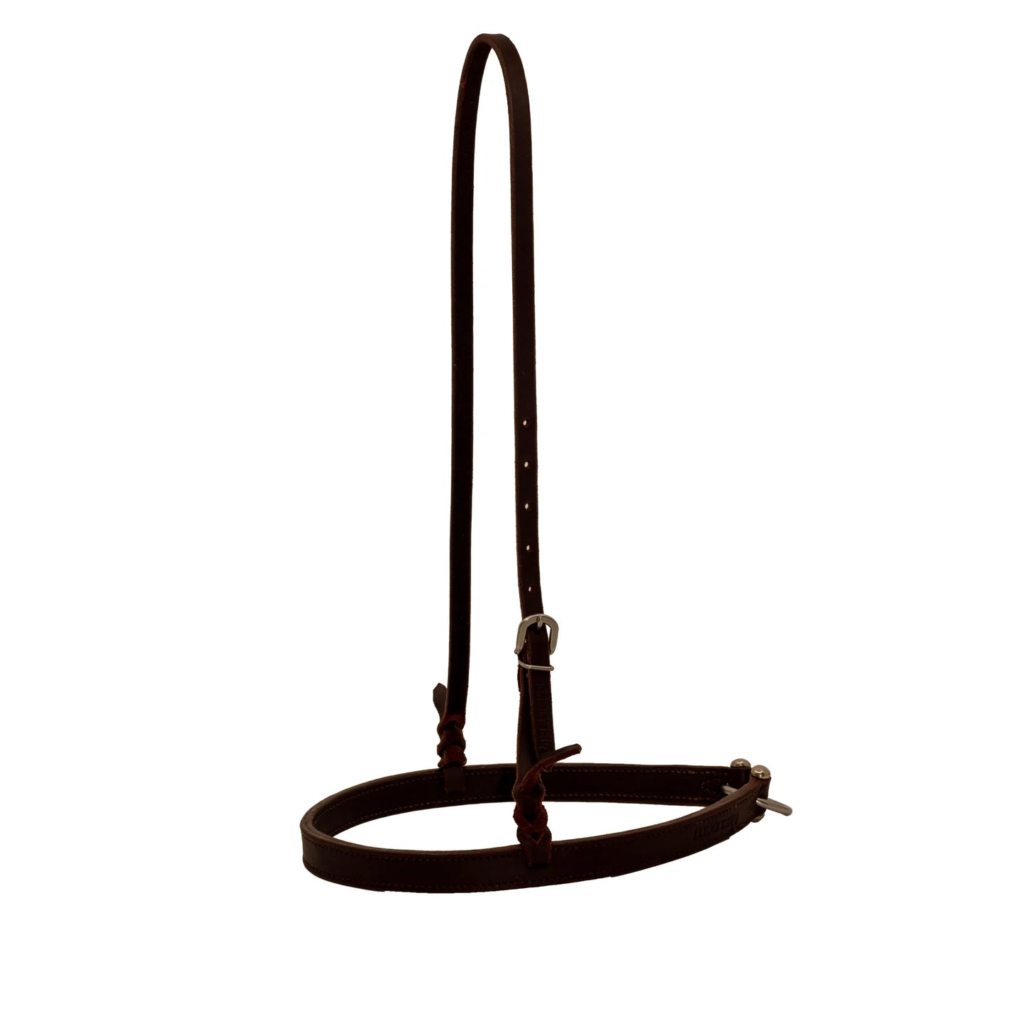 Shires Velociti Anatomical Leather Noseband - Ergonomic Horse Tack - Multiple Sizes