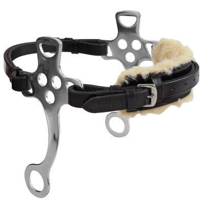 Shires Velociti GARA English Hackamore - Padded Leather Noseband & Stainless Steel