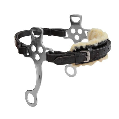 Shires Velociti GARA English Hackamore - Padded Leather Noseband & Stainless Steel
