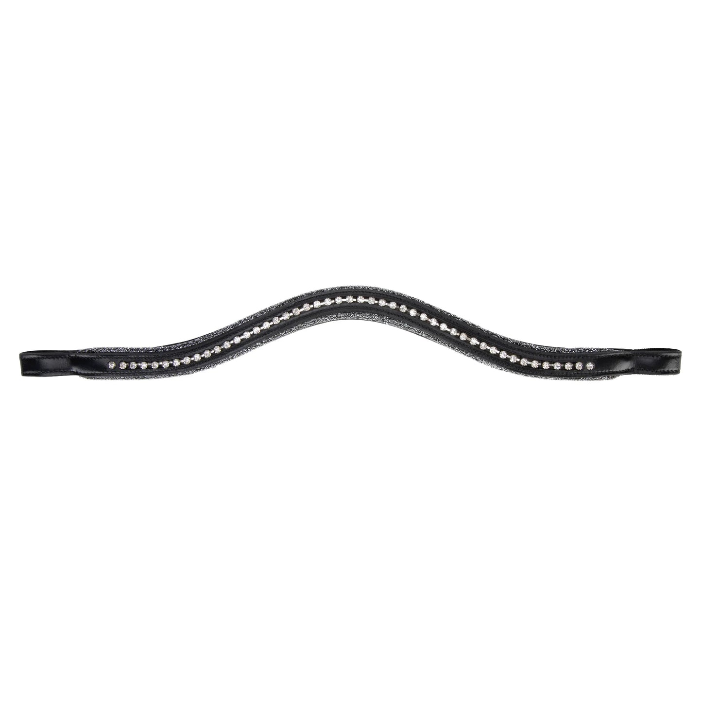 Shires Velociti Rapida Micro Mixed Diamante Browband - Elegant Premium Leather English Horse Tack for Bridles
