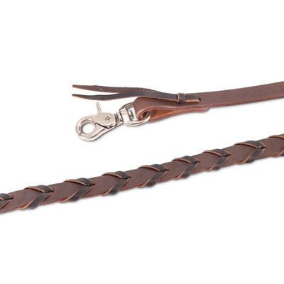 Shires Velociti Roper Rein - 5/8" Width - Premium Leather Western Performance Rein