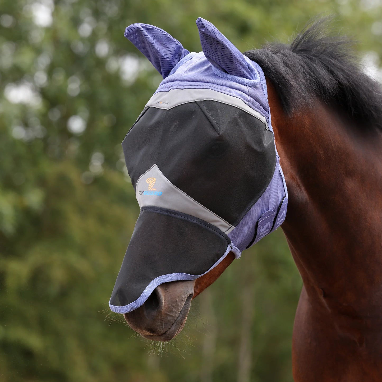 Shires FlyGuard Pro Fine Mesh Fly Mask with UV Protection