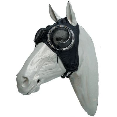 Toklat Airlite Adjustable Horse Hood - Breathable Mesh Face Protection - Black