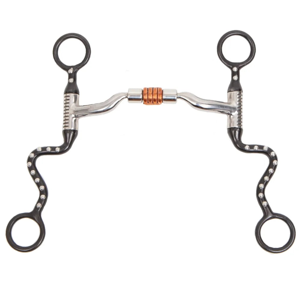 Toklat Black Seven Shank Western Curb Bit - 5-inch Mouthpiece - Professional Performance Horse Tack