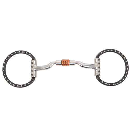 Toklat Black Western Dee Bit with 04 Copper Roller Mouthpiece - 5 Inch
