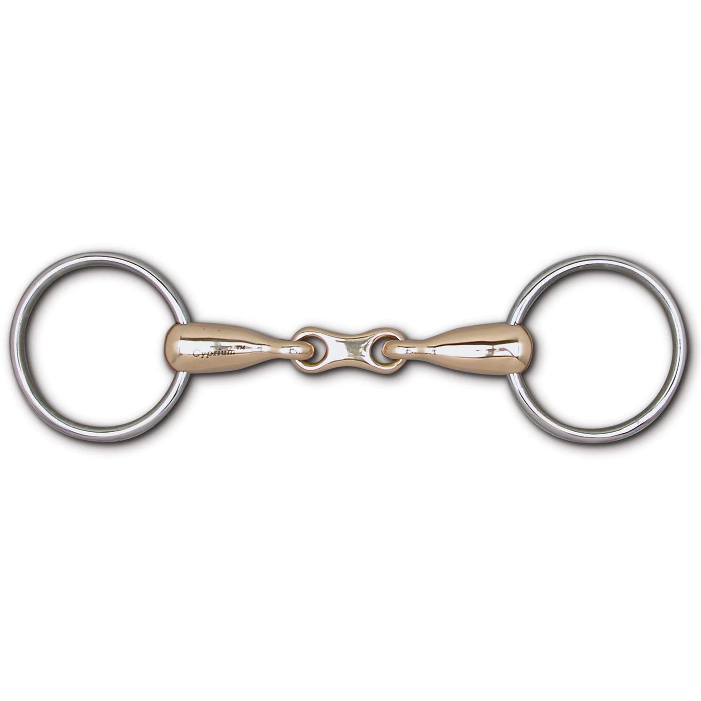 Toklat English 3" Loose Ring French Link Snaffle Bit - 5 1/2" Cyprium 21mm Mouthpiece