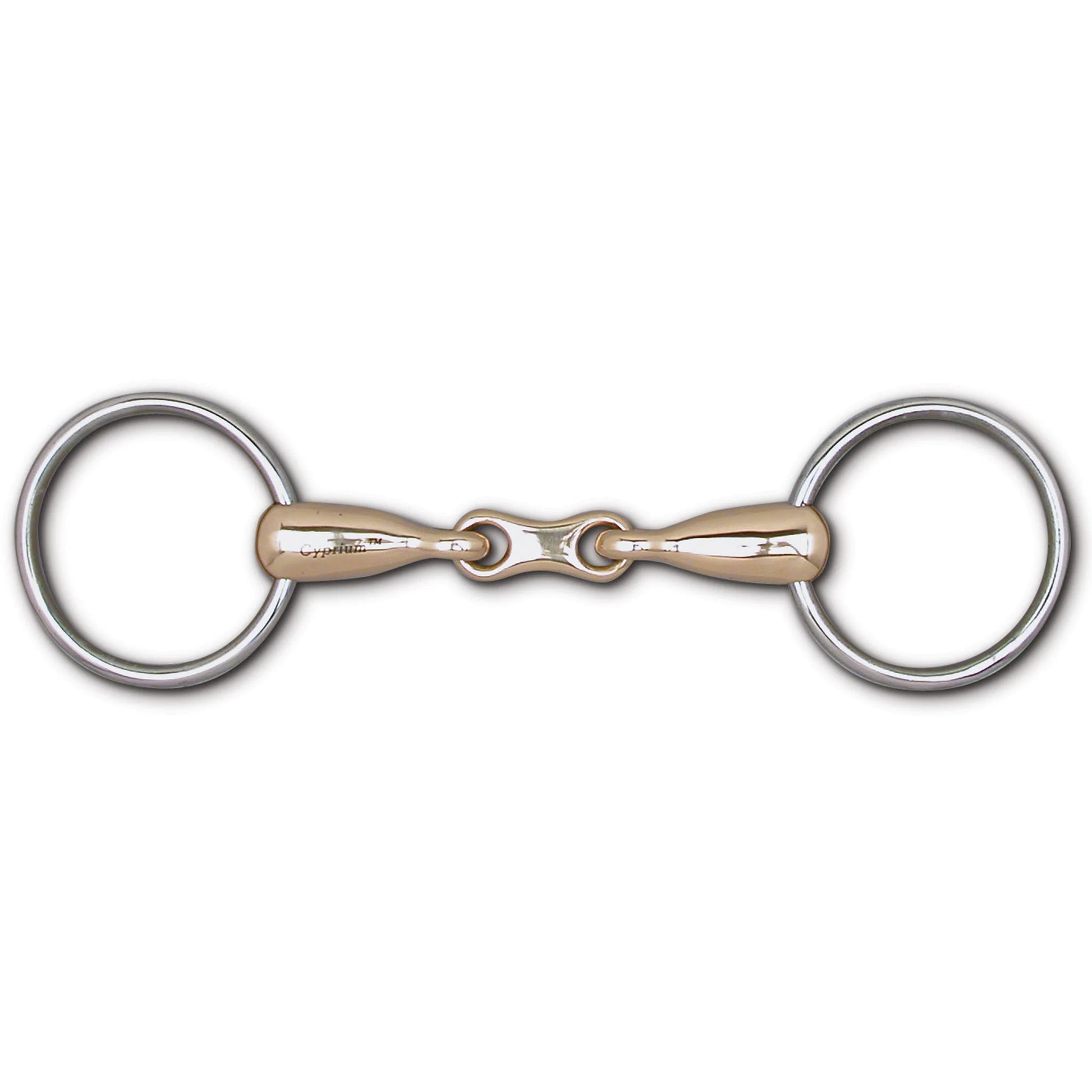 Toklat English 3" Loose Ring French Link Snaffle Bit - 5 1/2" Cyprium 21mm Mouthpiece