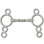 Toklat English 4-Ring Continuous Gag Horse Bit with Lozenge - 16mm, 6.5 Inch Cheeks