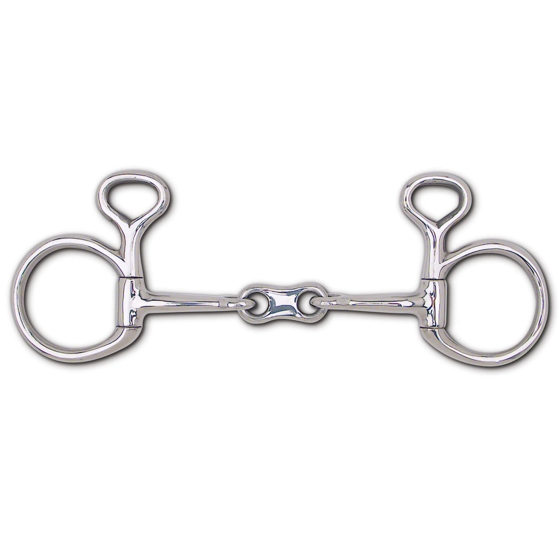 Toklat English Baucher French Link Snaffle Horse Bit - 10mm Mouthpiece - Multiple Sizes