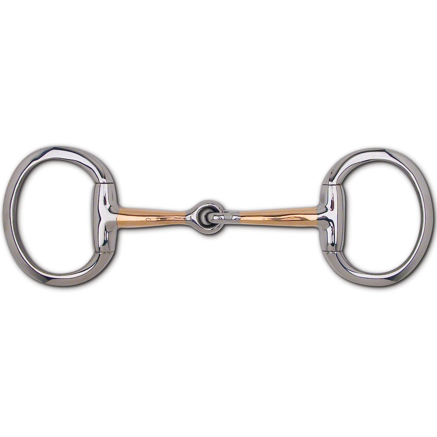 Toklat English Eggbutt Copper Snaffle Horse Bit - 16mm Mouthpiece Thickness